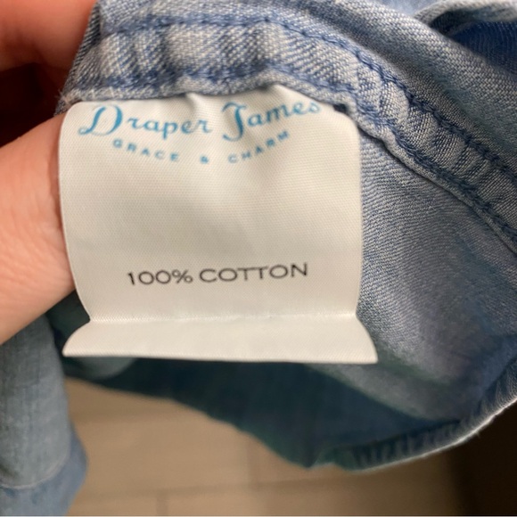 Draper James Denim Long Sleeve Size 2 - Picture 7 of 7